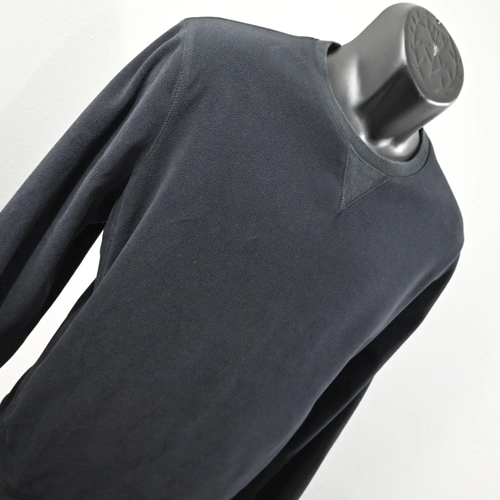 Banana Republic Ultrawarm‎ Fleece Sweatshirt Mens Size Large Black W/ Pockets
